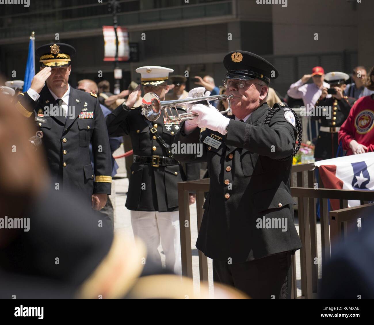 Illinois National Guard service members, senior officers from each ...