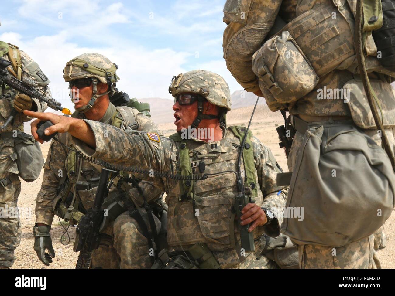 Cpt. Andrew Wolfe, with Company C, 2d Battalion, 137th Infantry