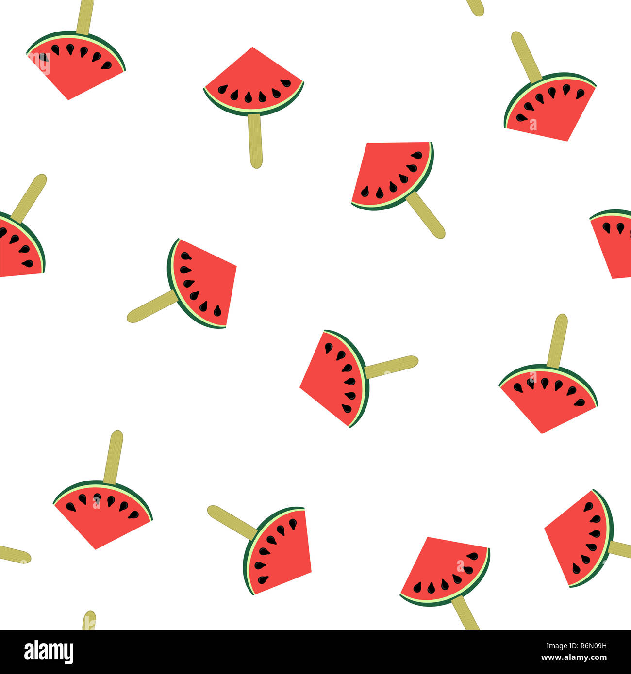 Fresh Slice of Watermelon Seamless Pattern Stock Photo - Alamy