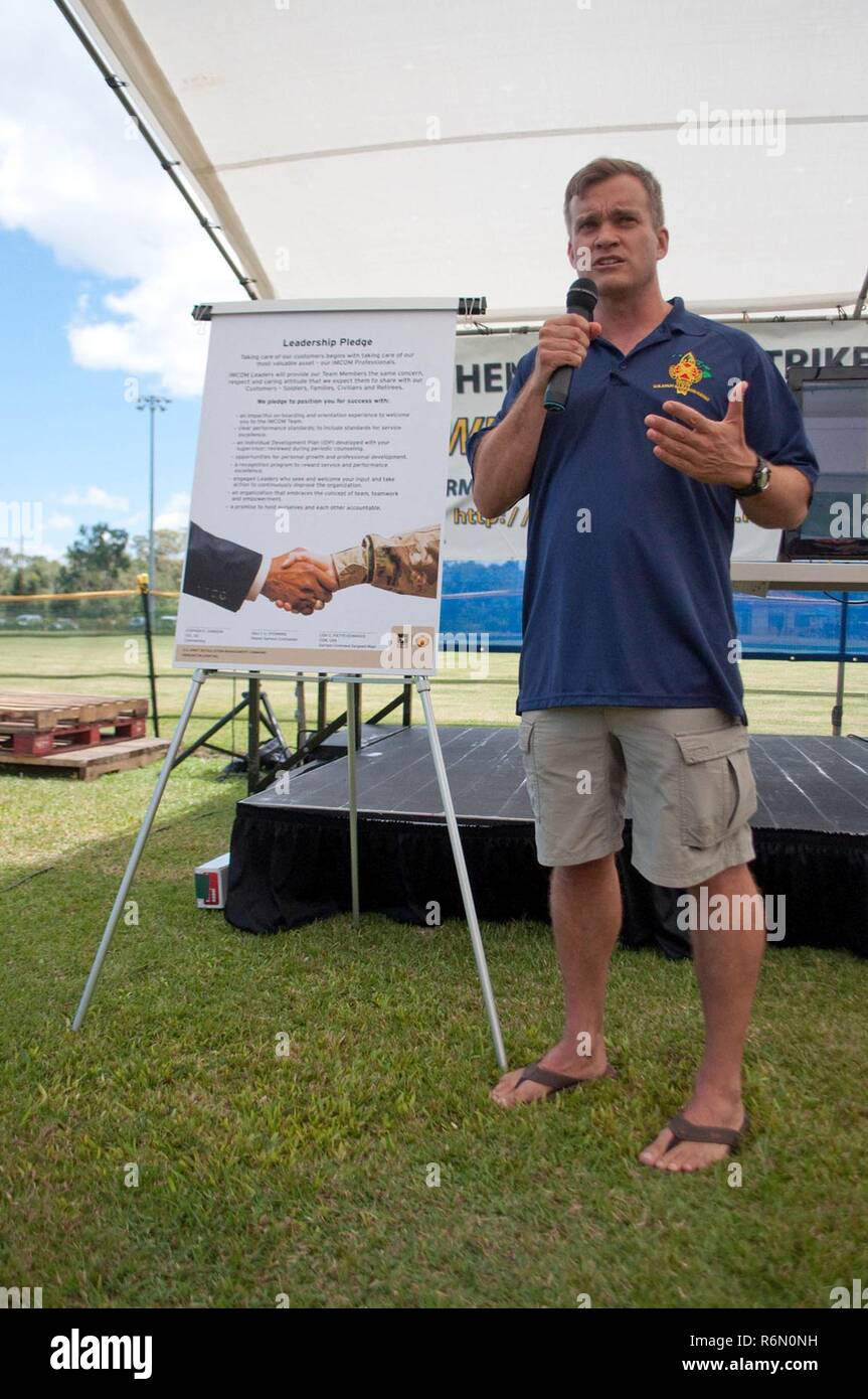 SCHOFIELD BARRACKS — Col. Stephen E. Dawson, garrison commander, U.S