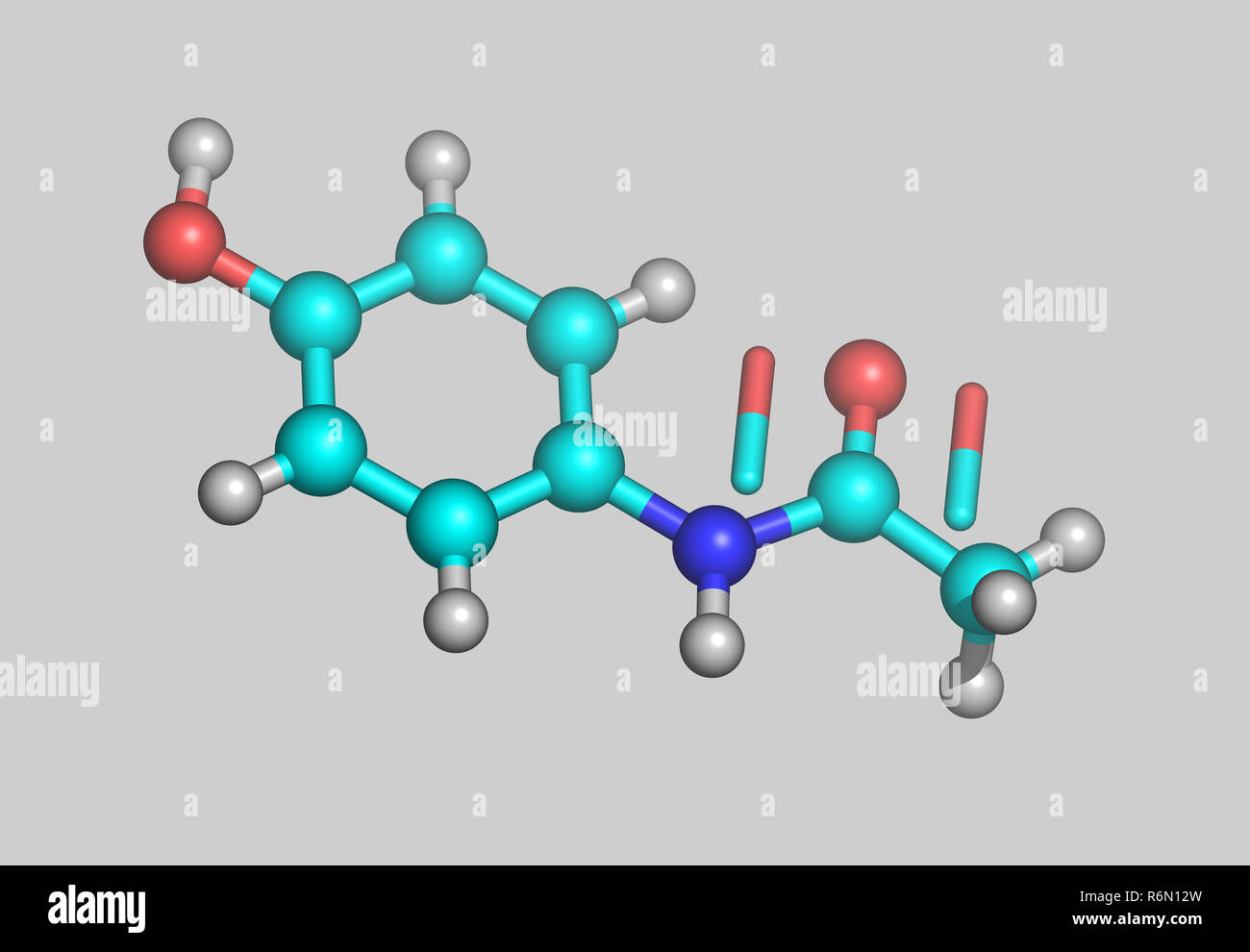 acetaminophen molecular model Stock Photo Alamy