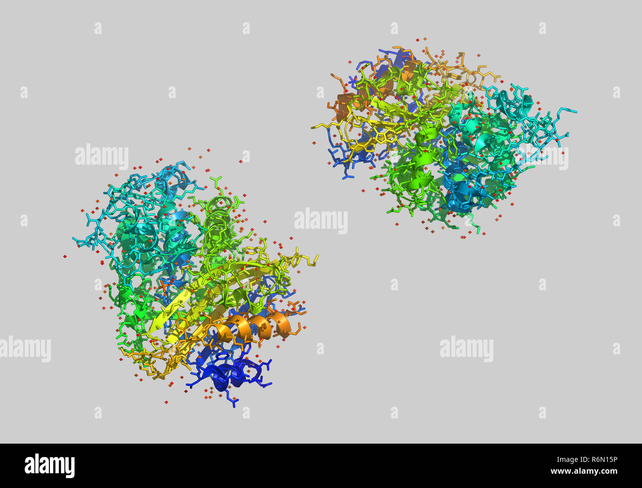 protein molecular model Stock Photo Alamy