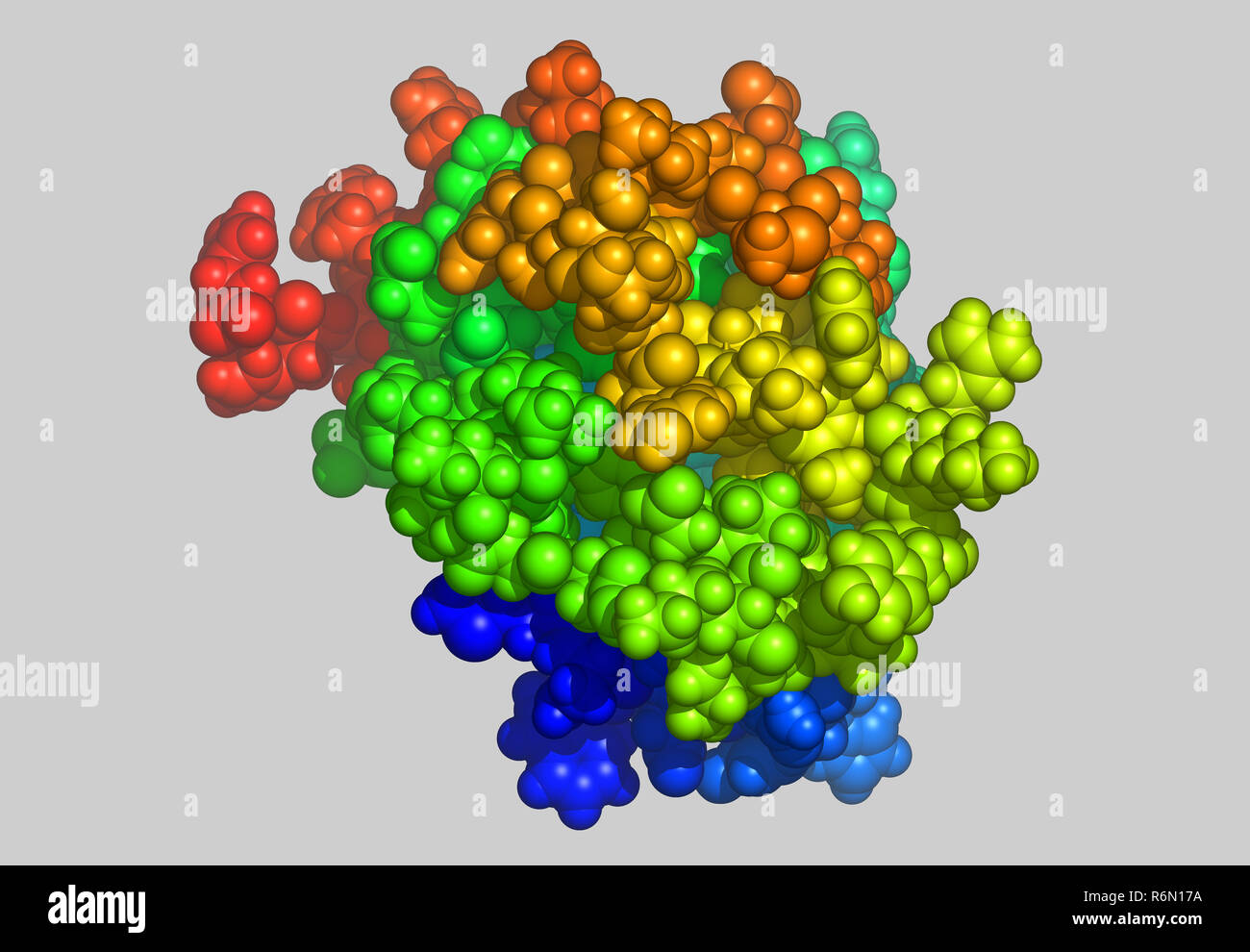 molecular model protein Stock Photo