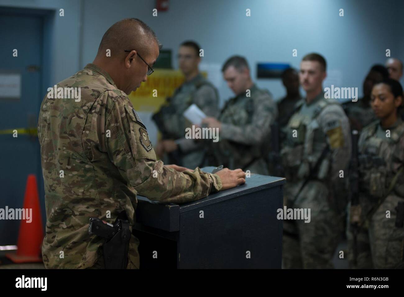 U.S. Air National Guard Master Sgt. Anthony Arriola, flight chief with ...