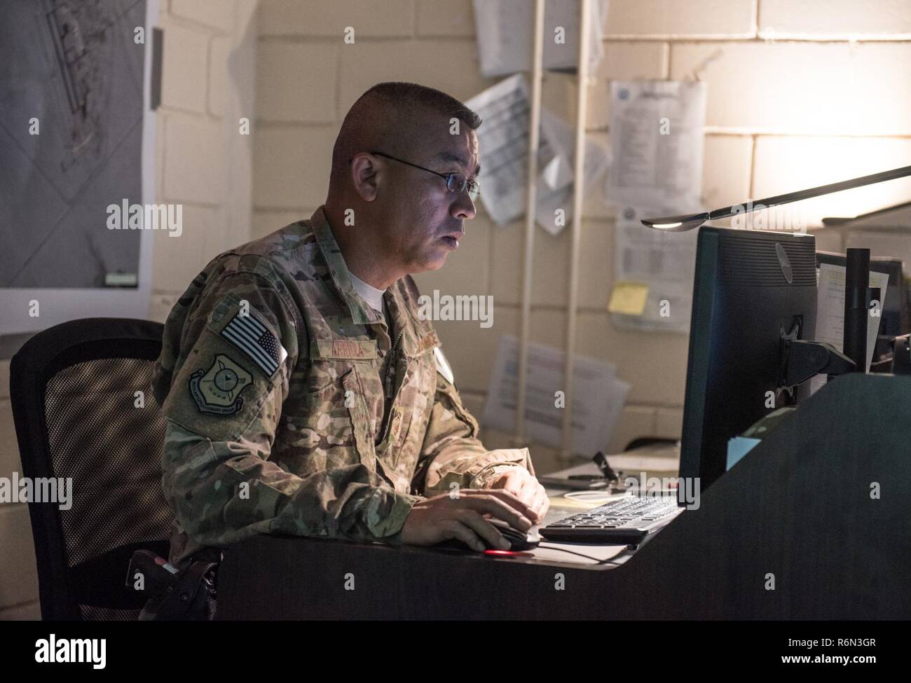 U.S. Air National Guard Master Sgt. Anthony Arriola, flight chief with ...