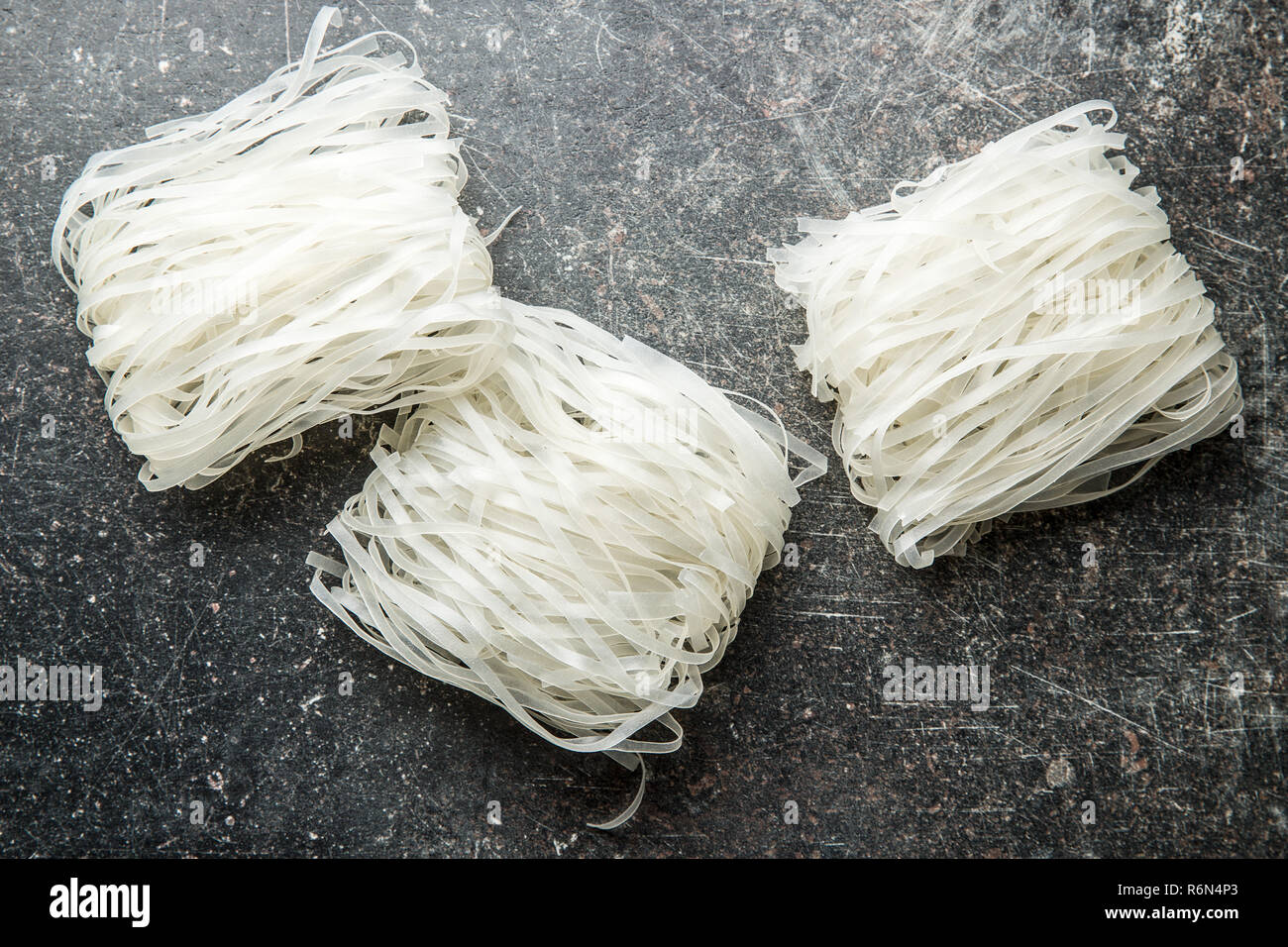Dried rice noodles Stock Photo Alamy