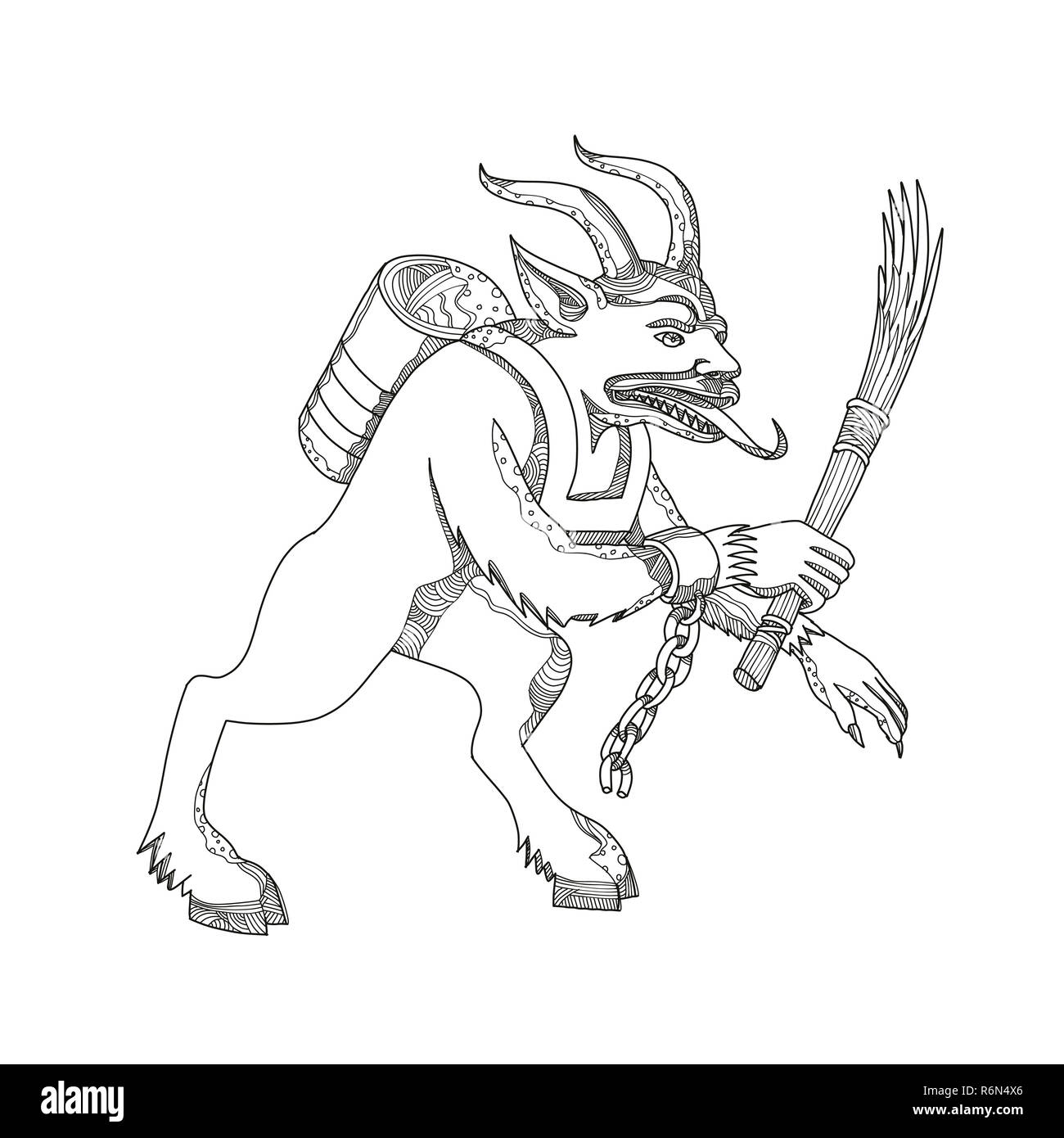 Krampus Cut Out Stock Images &amp; Pictures - Alamy