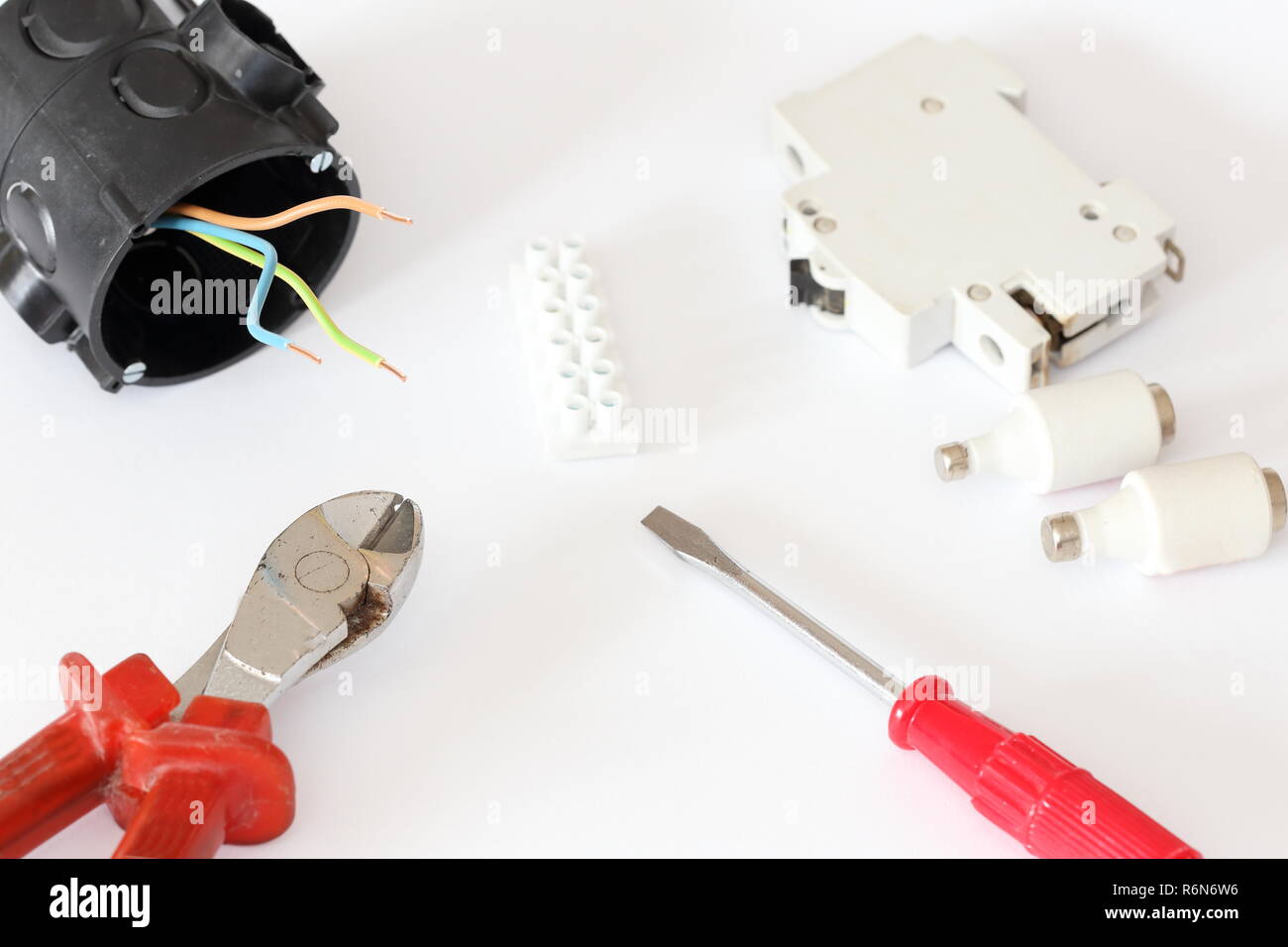 fuses and electrical equipment Stock Photo Alamy