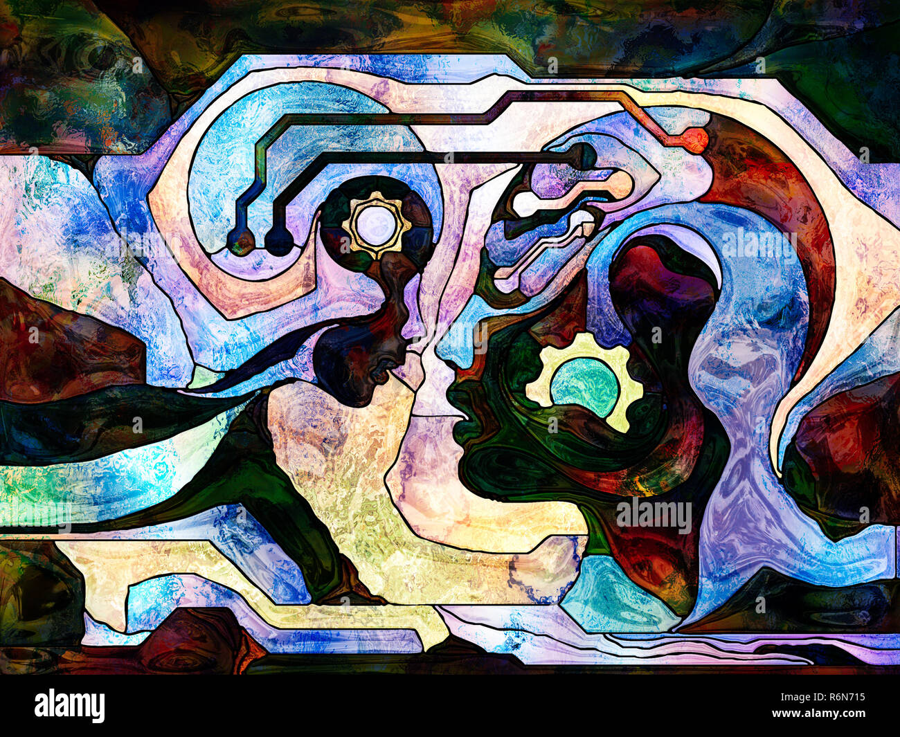 Virtual Color Division Stock Photo - Alamy