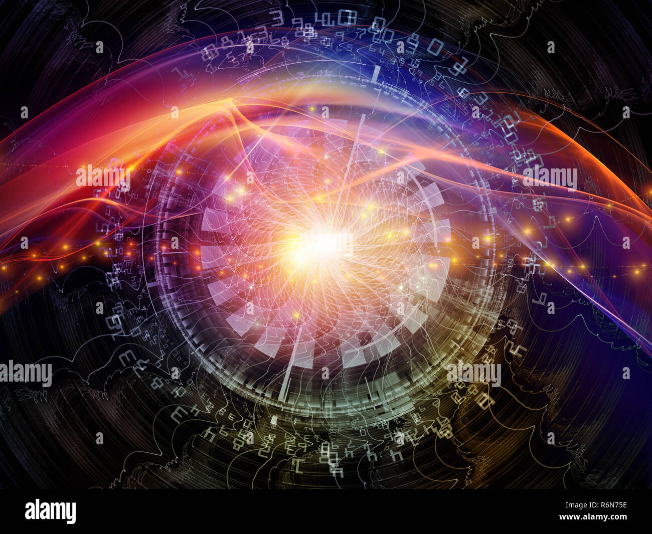 Processing Digital World Stock Photo - Alamy