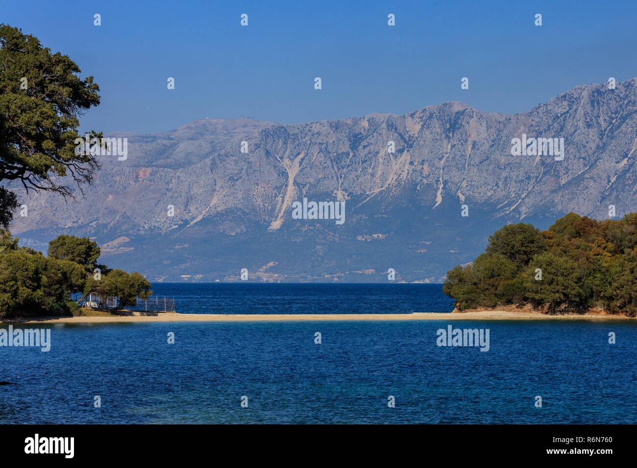 Private Beach, Skorpios. Greece Stock Photo - Alamy