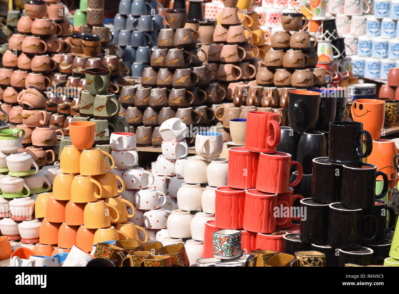 Cups made of ceramic Stock Photo Alamy