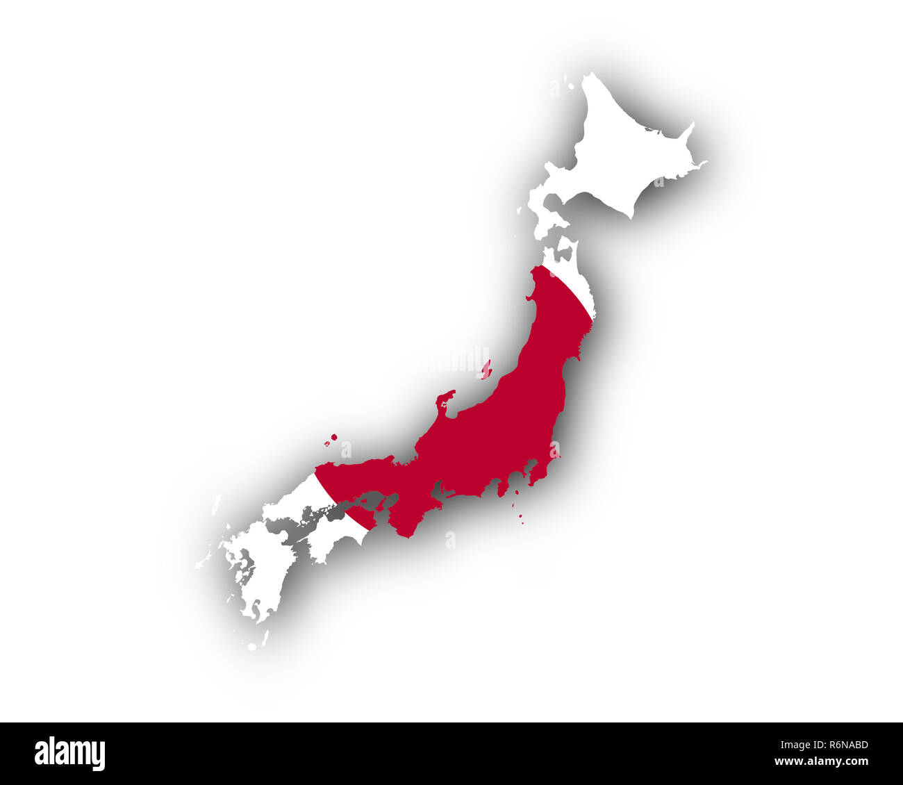 map and flag of japan Stock Photo Alamy