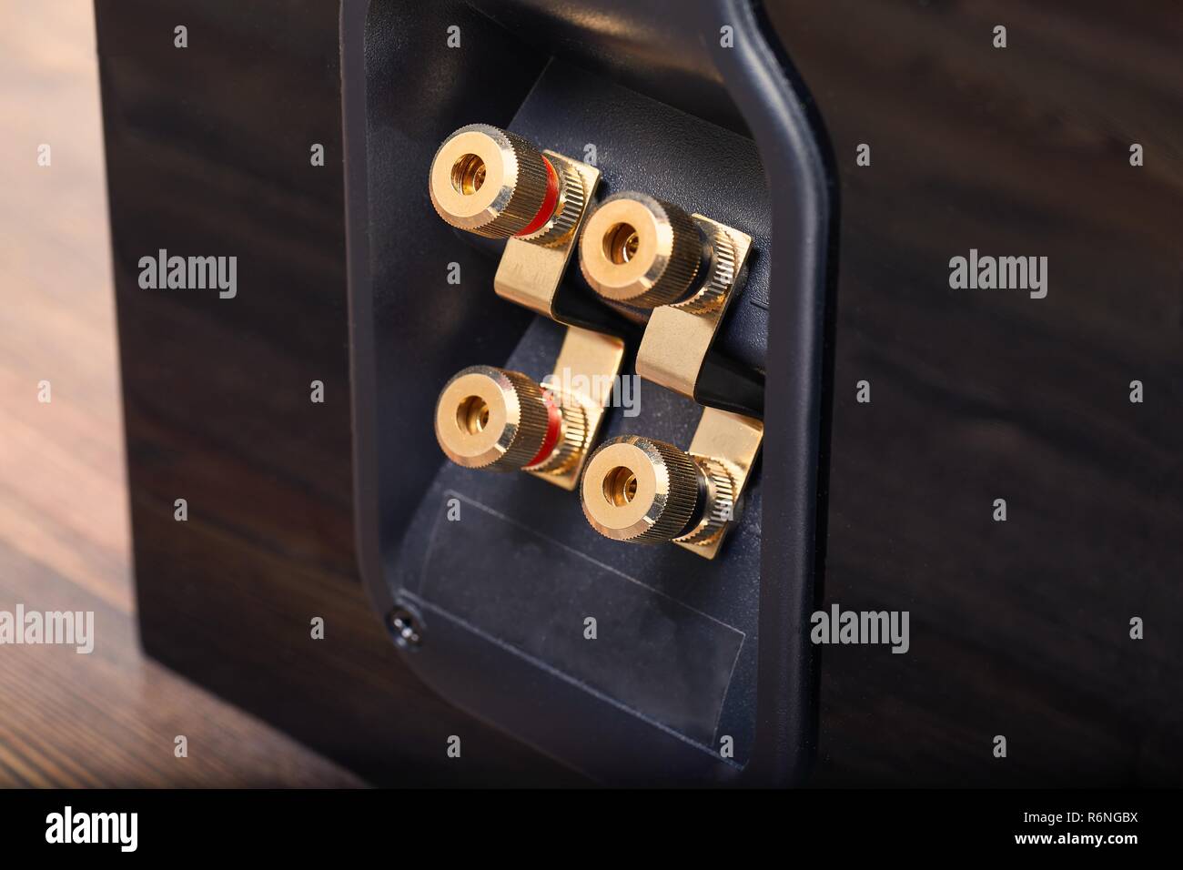 Hifi speaker back Stock Photo Alamy