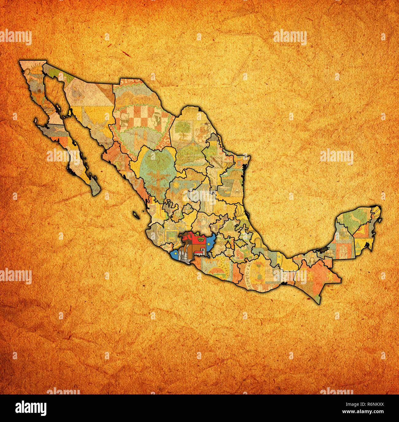 Map of michoacan hires stock photography and images Alamy