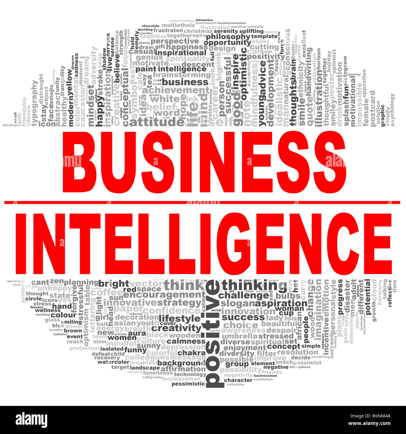 Business Intelligence word cloud Stock Photo Alamy