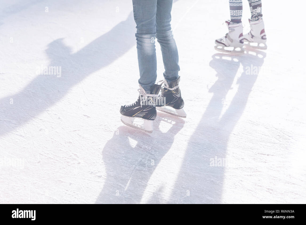 Ice skating rink background winter hi-res stock photography and images ...