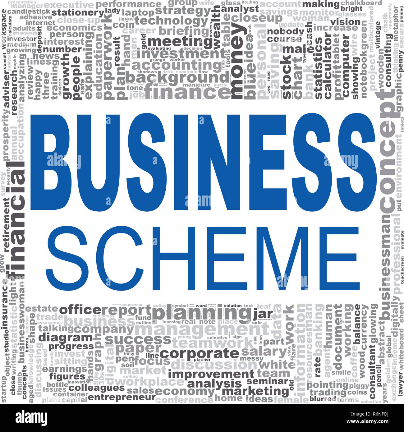 Business scheme word cloud Stock Photo