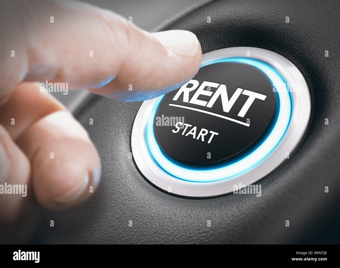 Car or Motorhome Rental Concept, Rent a Vehicle. Stock Photo