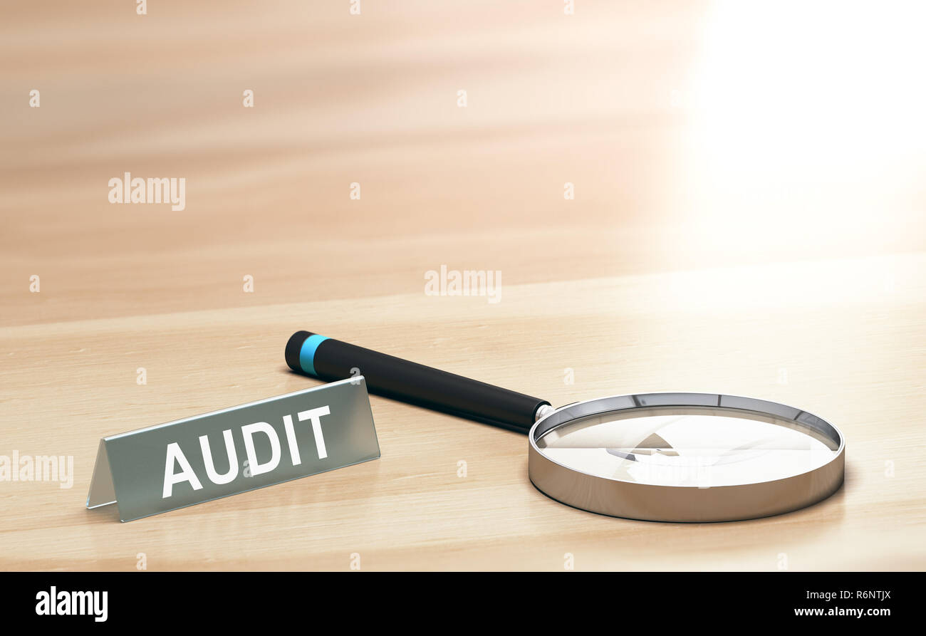 Audit Background, Finance or Accounting Concept Stock Photo