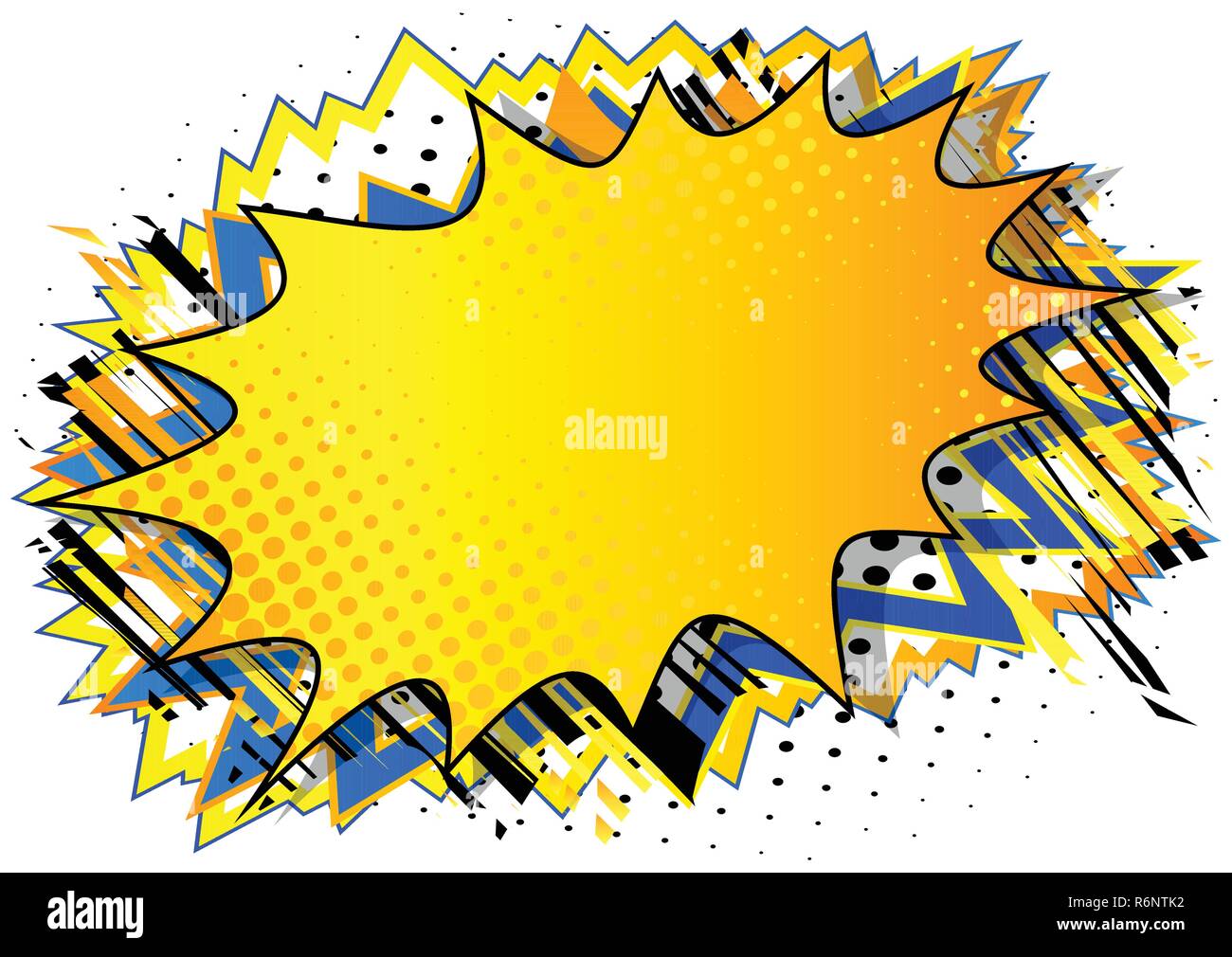 Vector illustrated retro comic background, pop art vintage style Stock ...