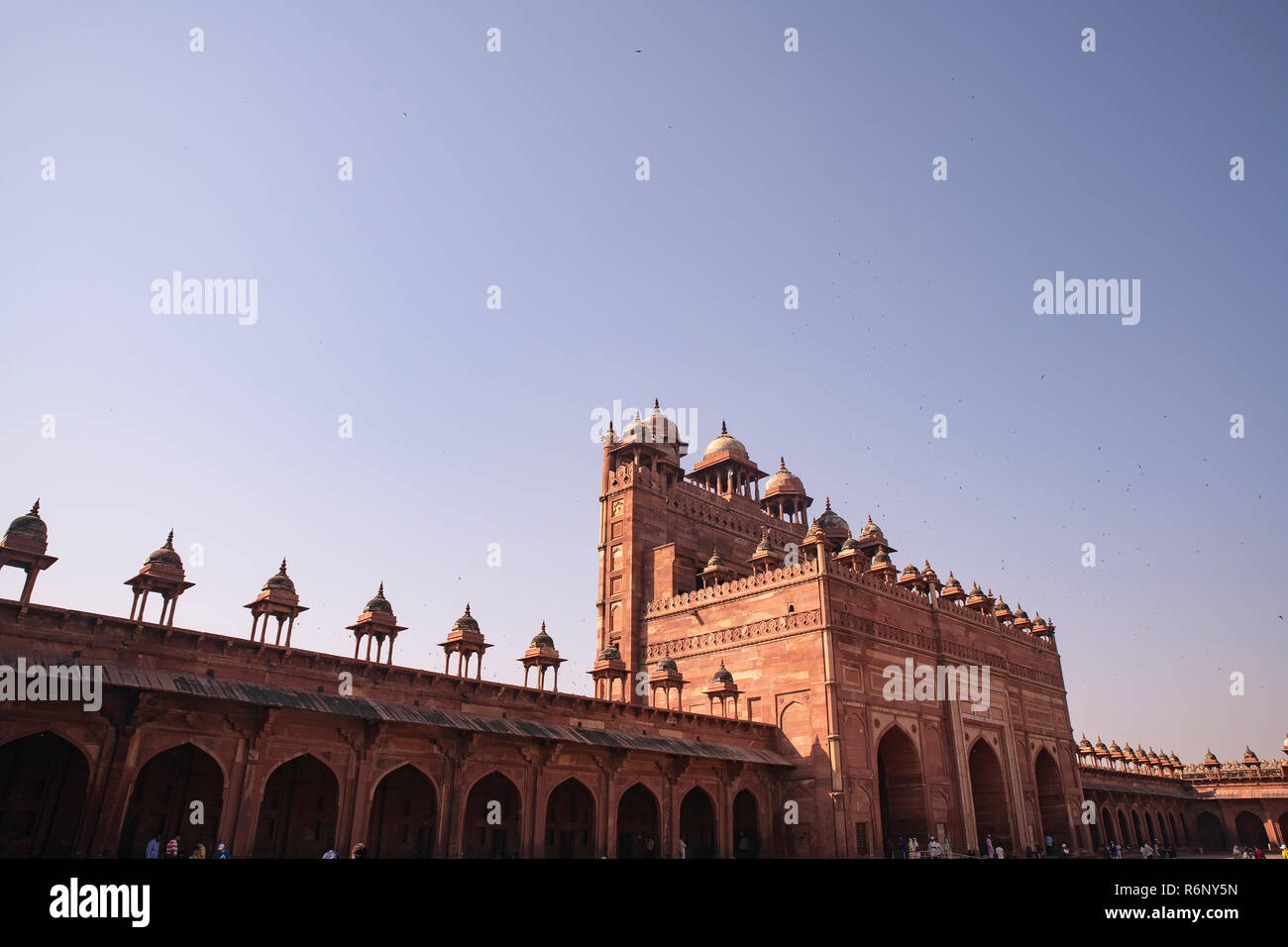 Mughal,Architecture,Indo Islamic style,Emperor Akbar,Fath-pur-Sikri,Agra, U.P.India Stock Photo