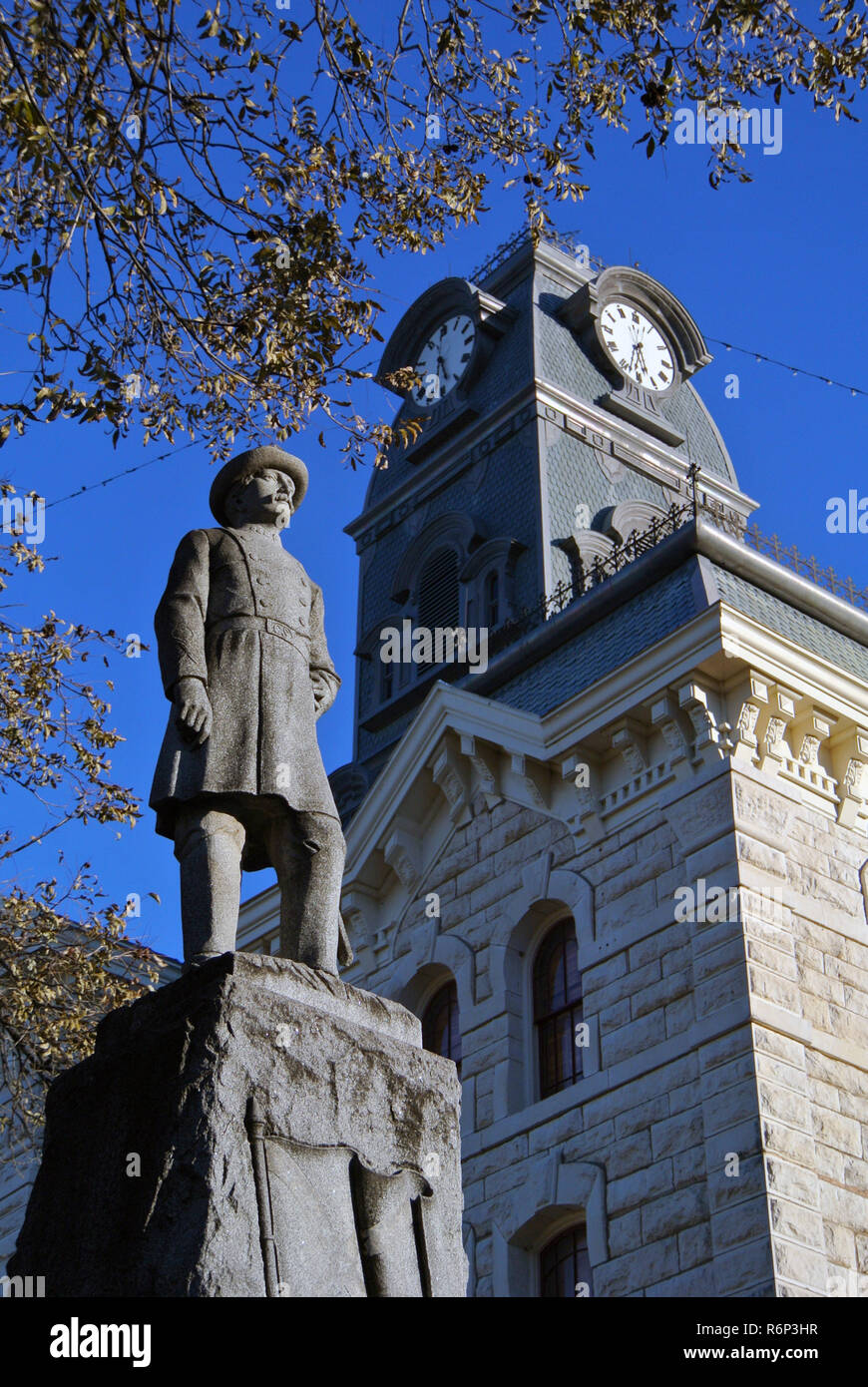 granbury, texas, andrew jackson statue Stock Photo Alamy