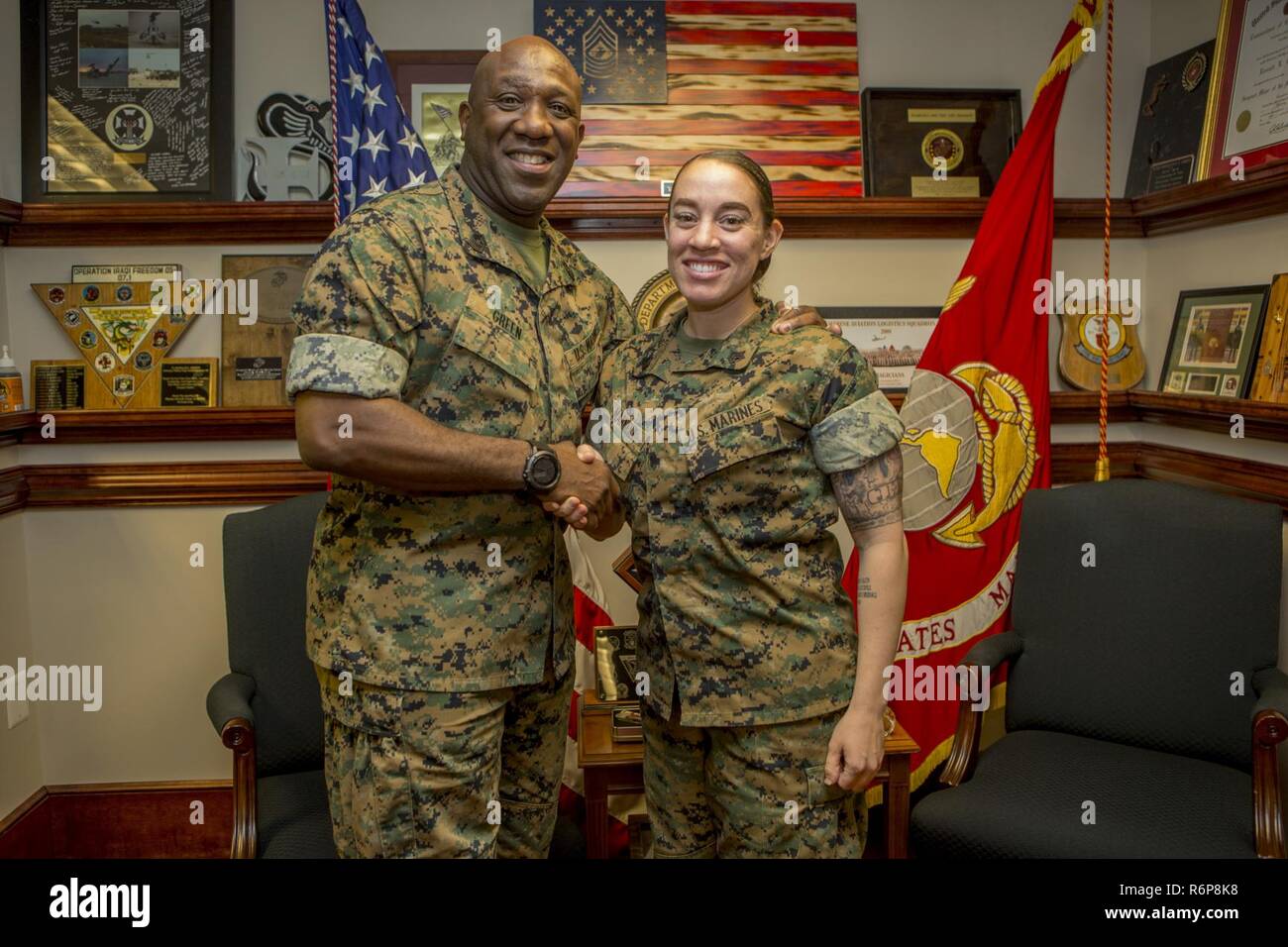 U.S. Marine Corps Sgt. Maj. Ronald L. Green, Sgt. Maj. of the Marine ...