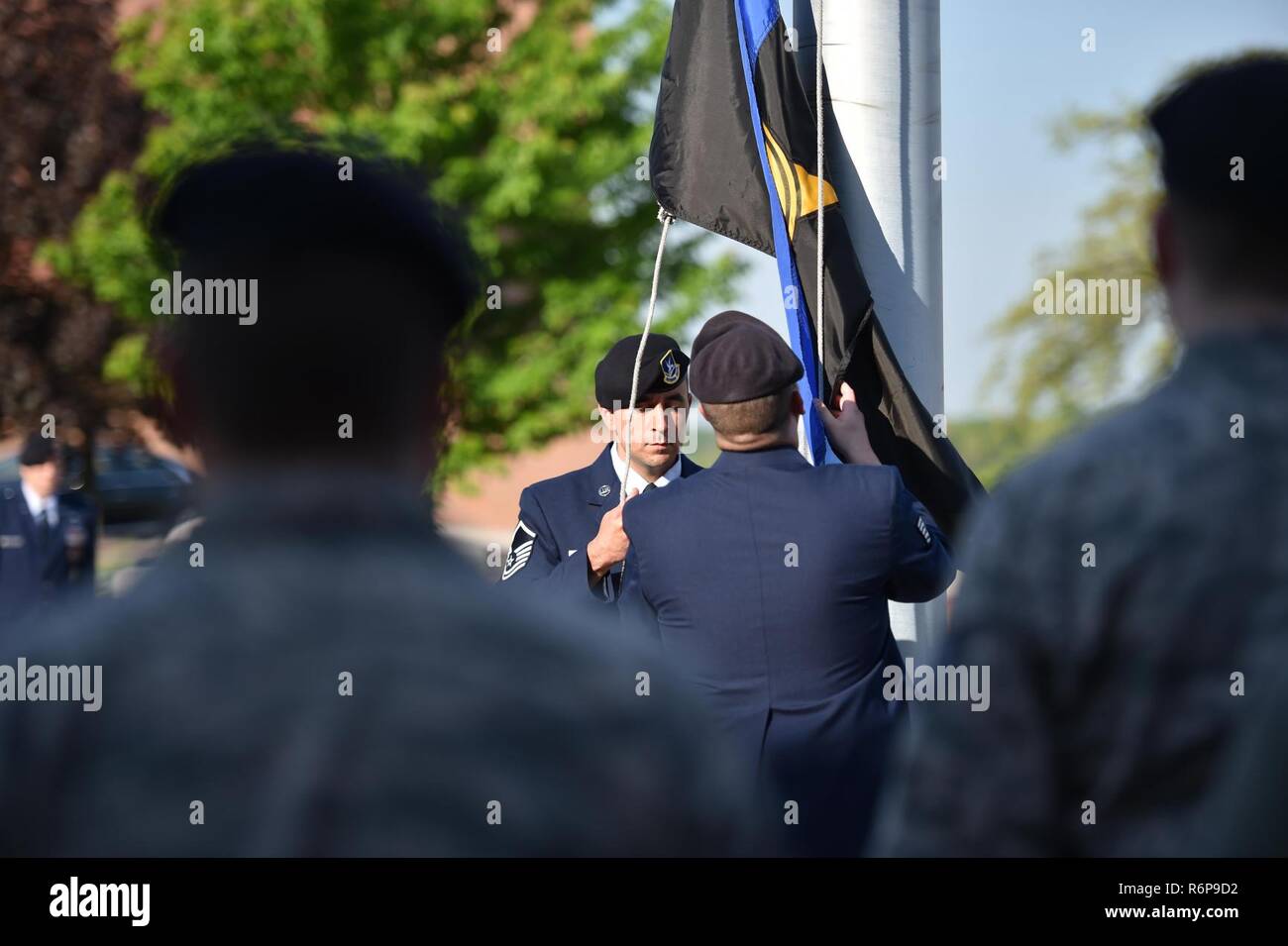 Master Sgt. Loren Mount, flight sergeant, and Tech. Sgt. Wesley ...