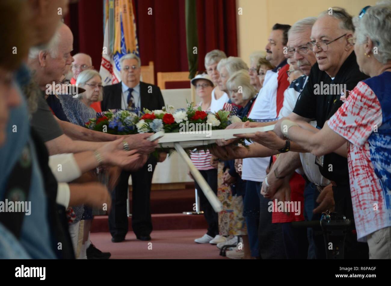 Hunter Army Airfield Chapel 9 Veterans from the USS Allen M. Sumner Association honored their fallen