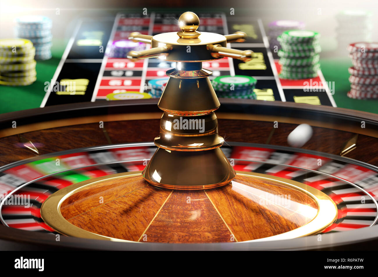 3D illustration of spinning roulette Stock Photo Alamy