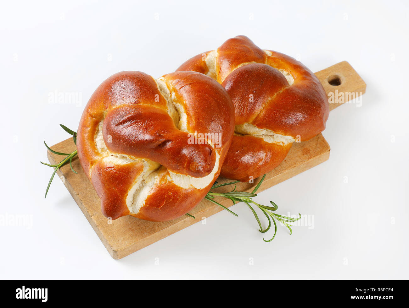 Knot shaped dinner rolls Stock Photo Alamy