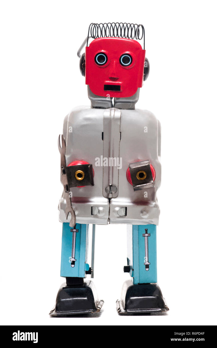 tin toy robot Stock Photo - Alamy