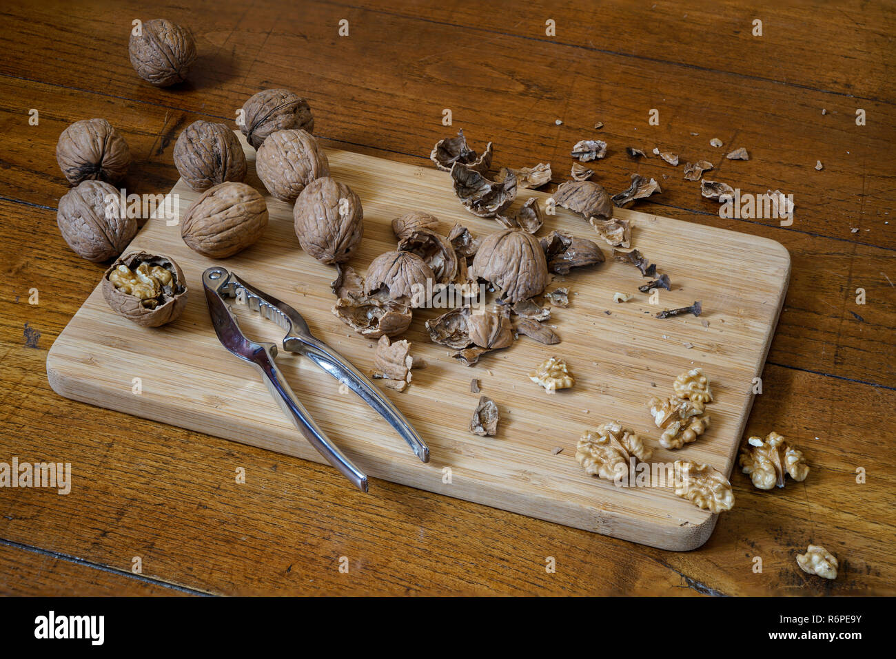 Walnuts split Stock Photo