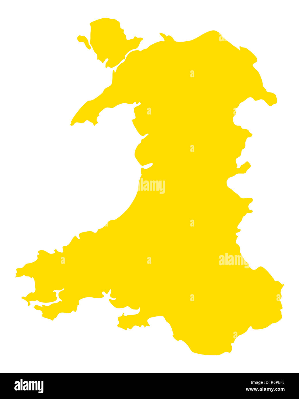 map of wales Stock Photo Alamy