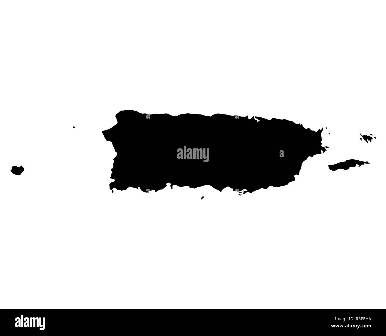 map of puerto rico Stock Photo - Alamy