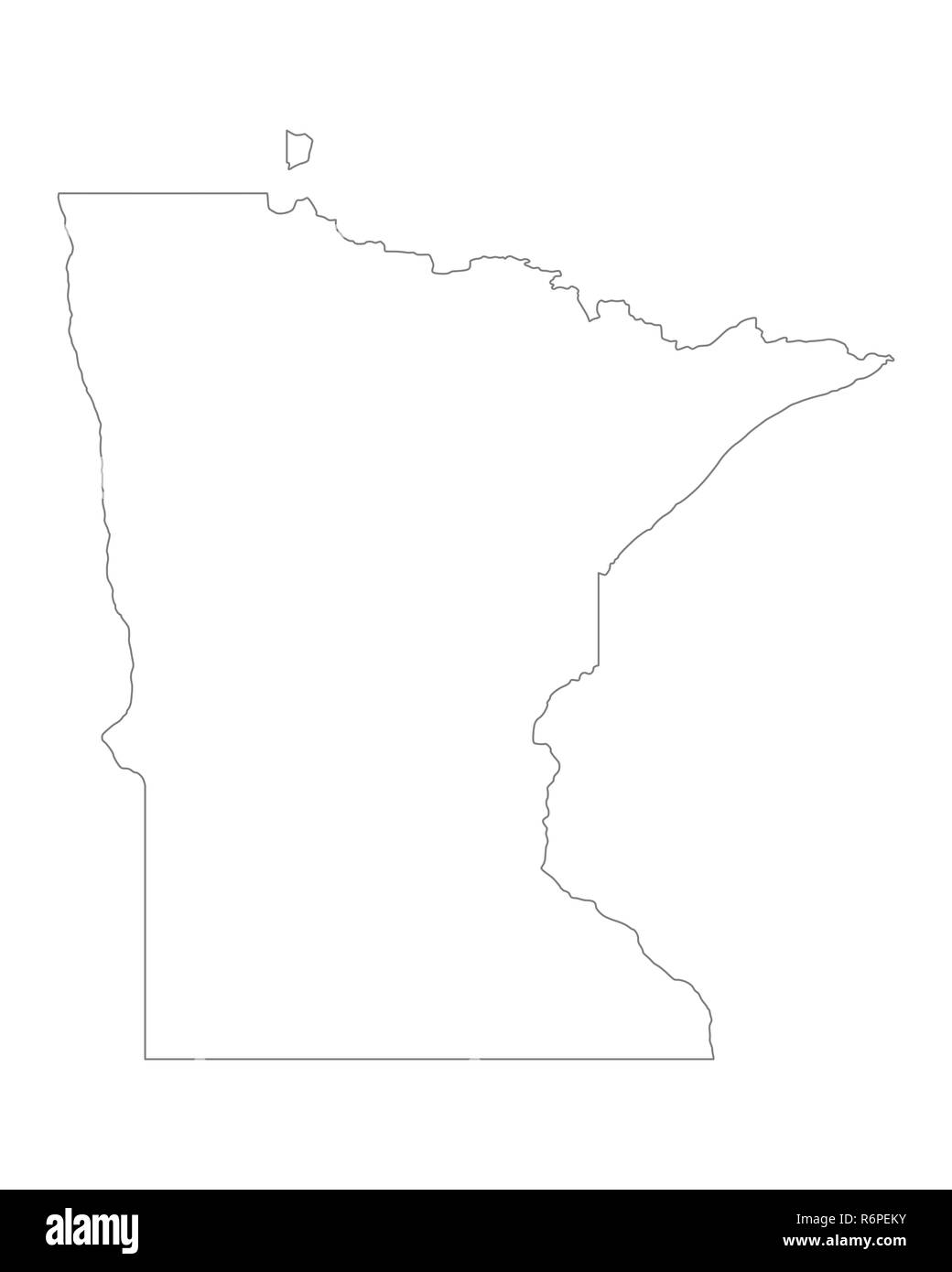 map of minnesota Stock Photo - Alamy