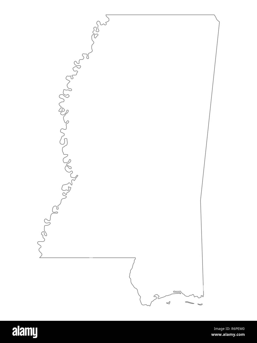 map of mississippi Stock Photo - Alamy
