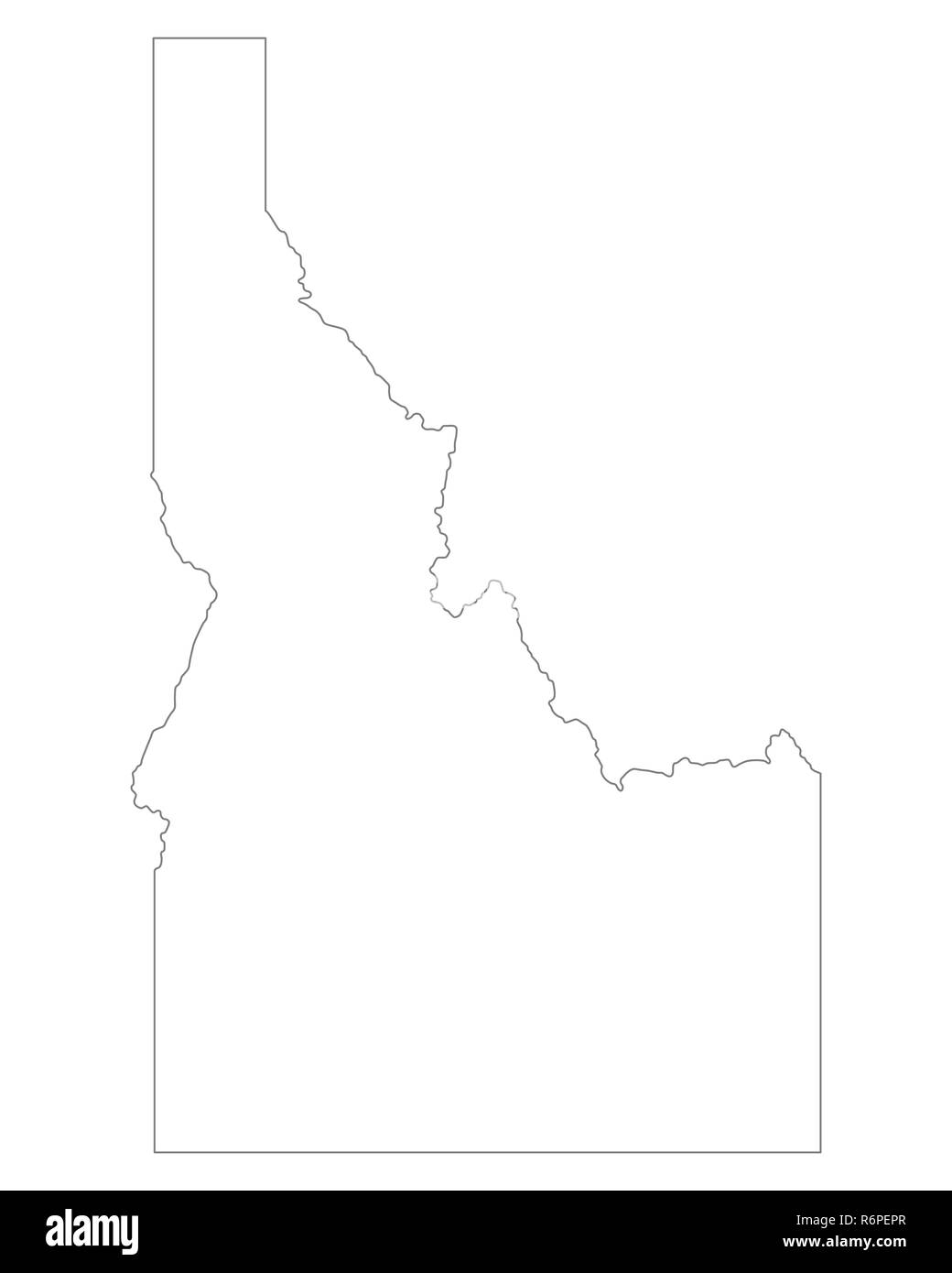map of idaho Stock Photo - Alamy