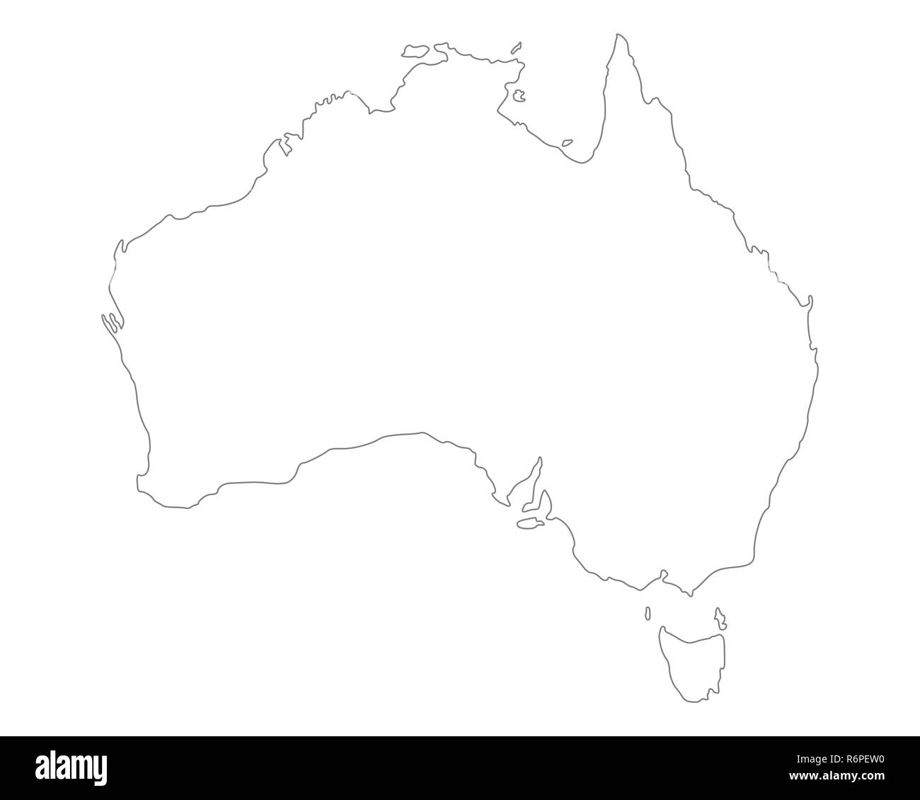 map of australia Stock Photo Alamy