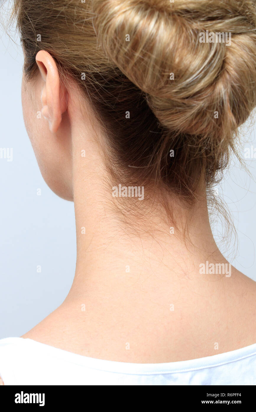 Nape Of A Young Woman S Neck Stock Photo Alamy Nape Of A Young Woman S Neck Stock Photo Alamy