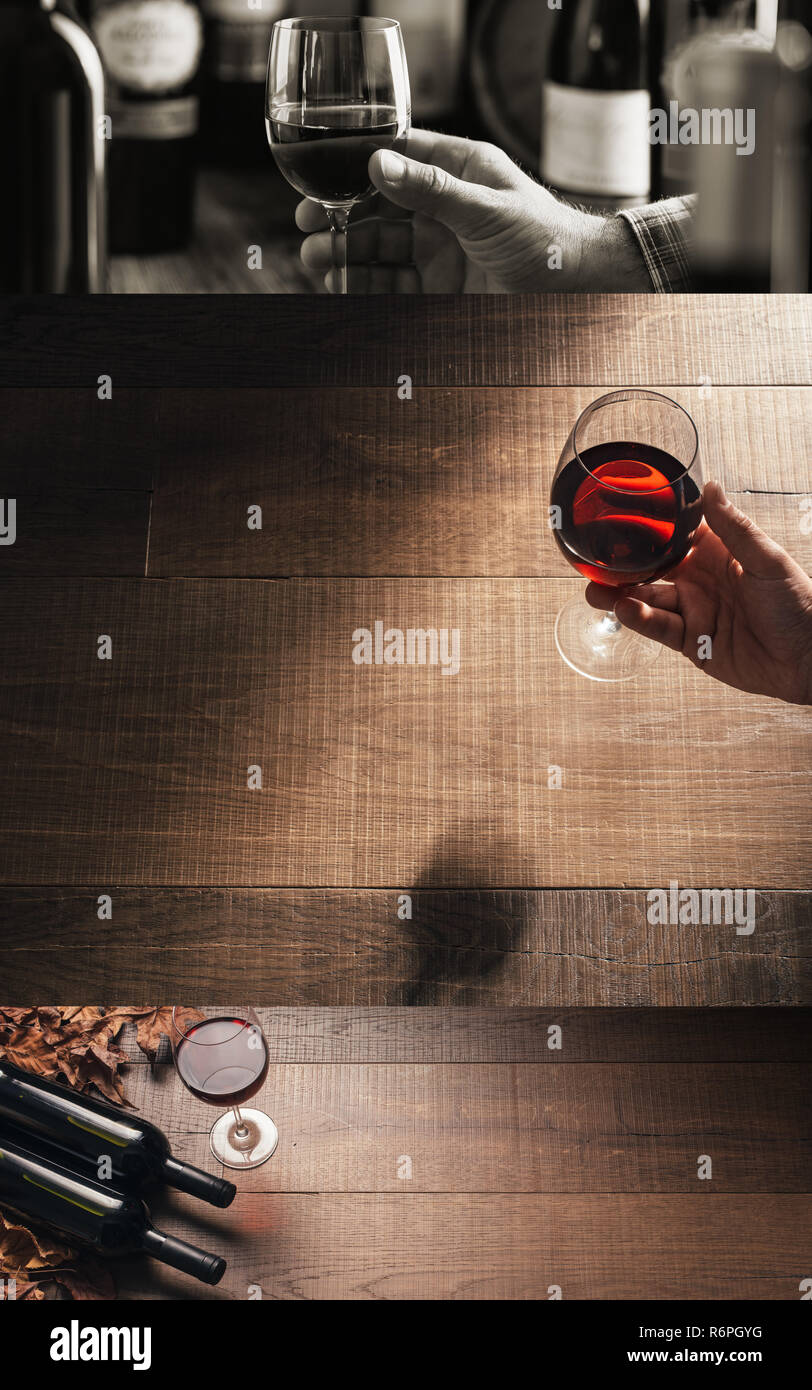 Wine tasting at the winery Stock Photo - Alamy