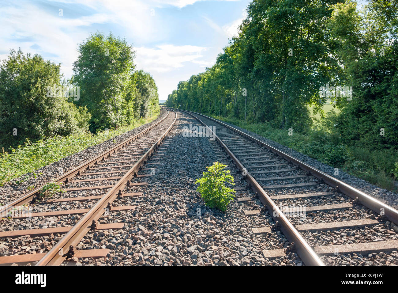 railroad track Stock Photo