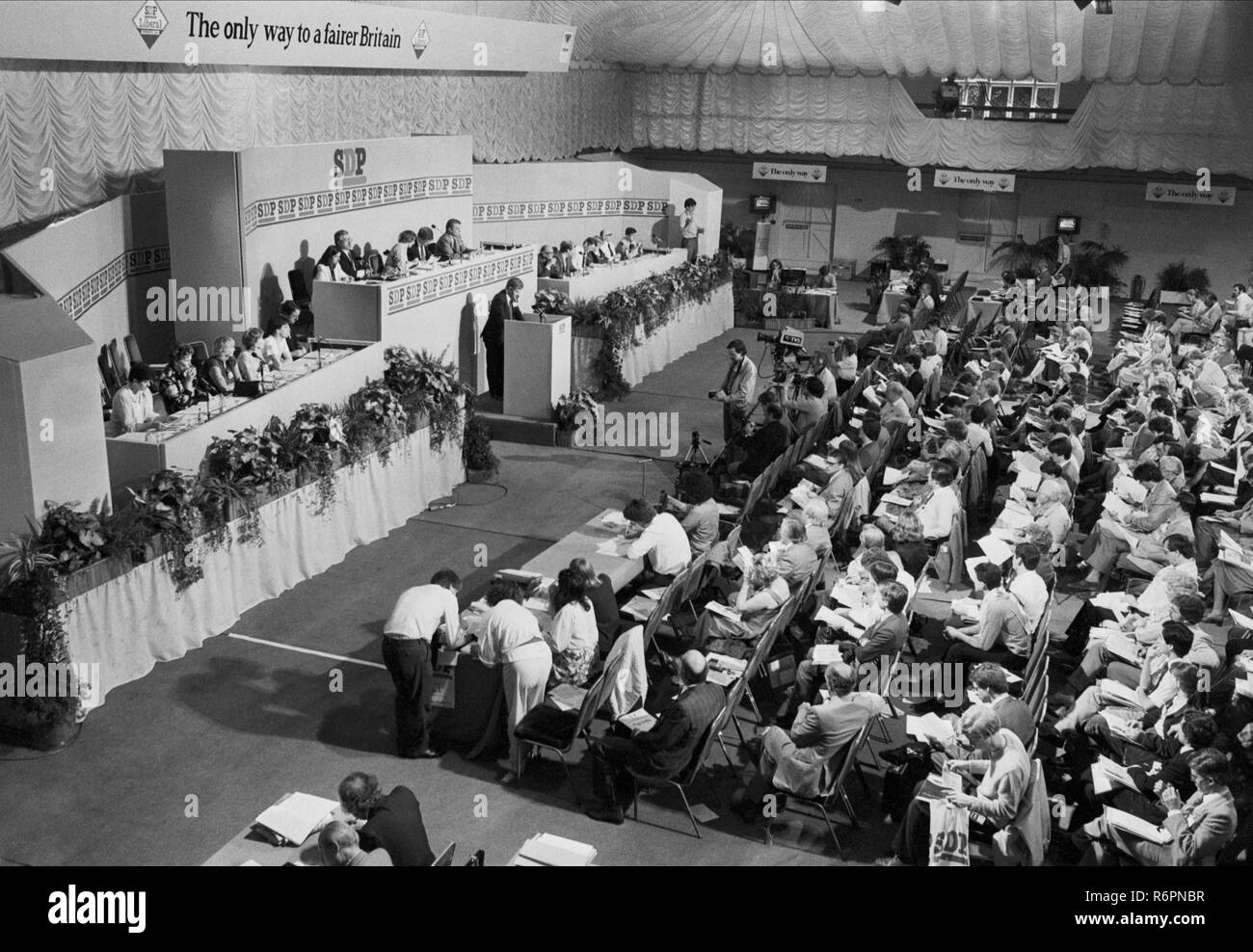 A general view of the SDP conference in Torquay, Devon. Stock Photo