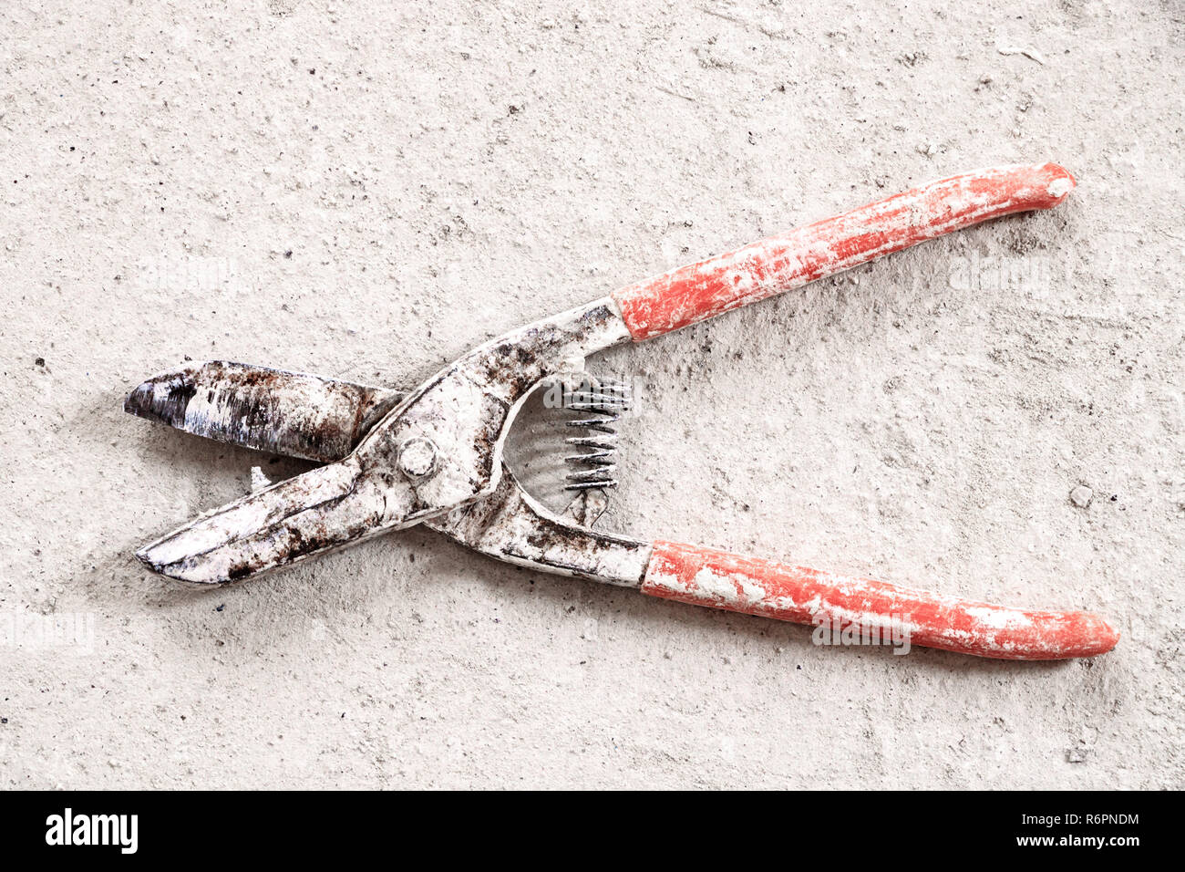 Pliers on the construction site Stock Photo Alamy