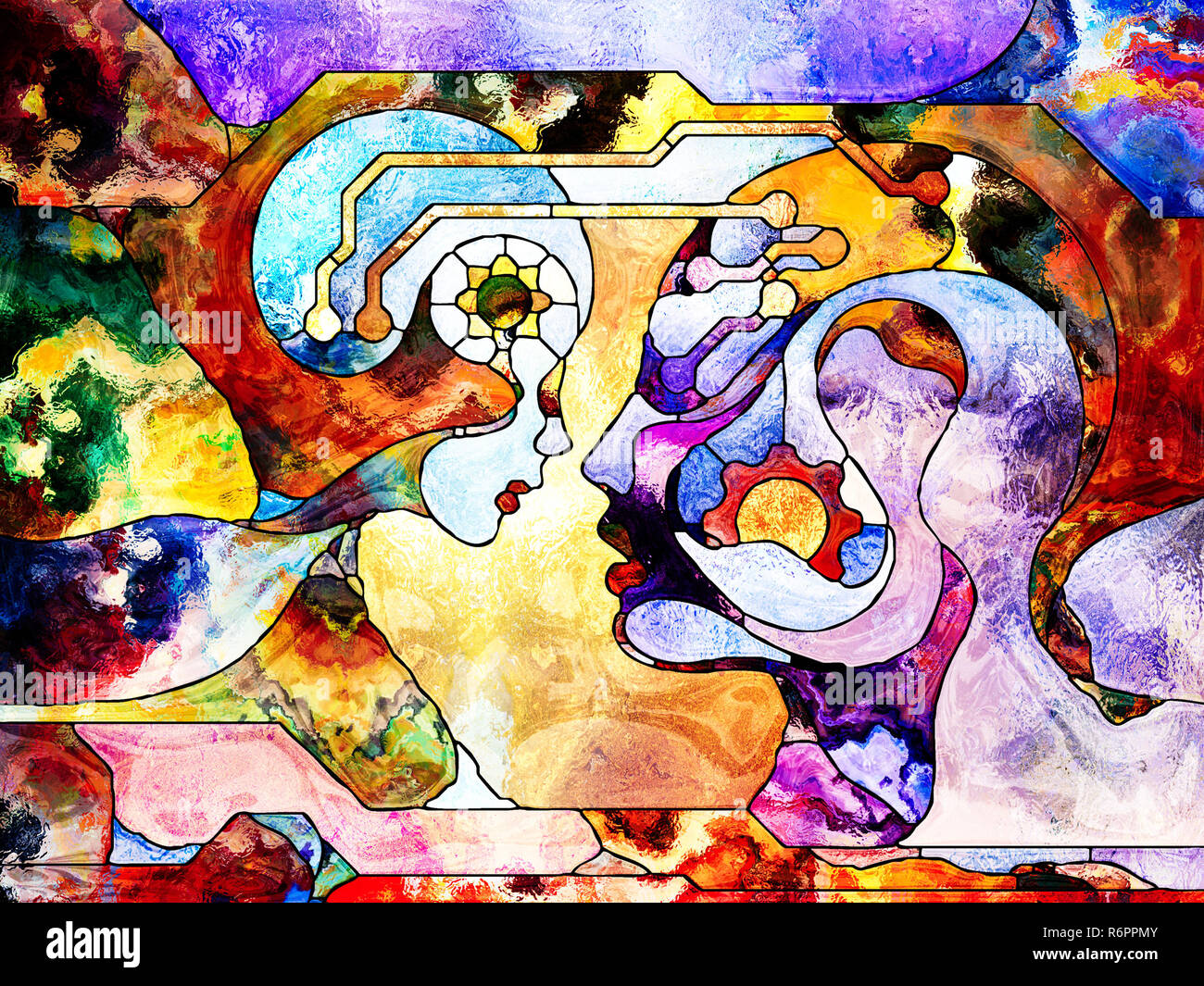 Computing Color Division Stock Photo - Alamy