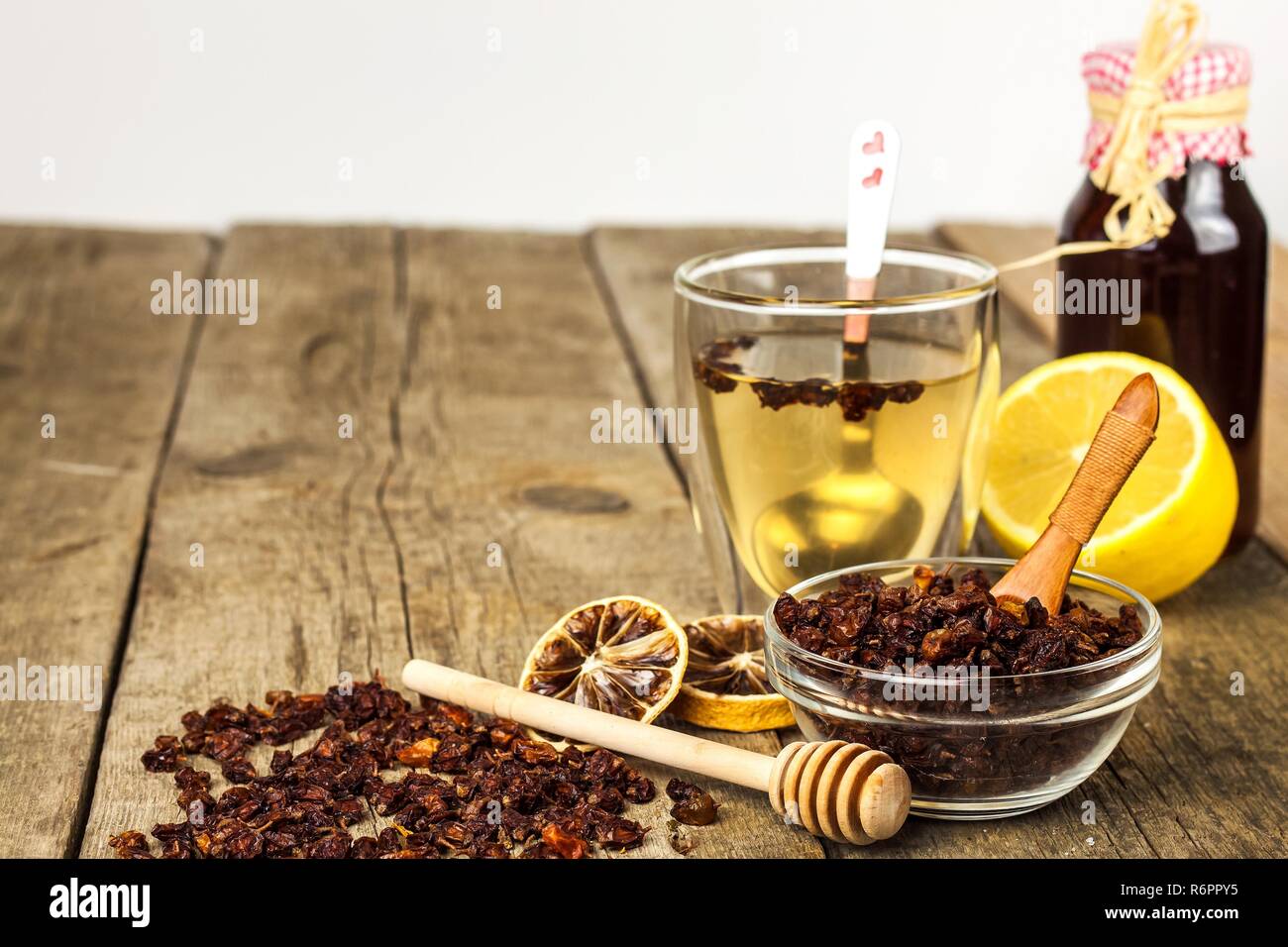 Small Pile Of Dried Sea Buckthorn Berries On Old Wooden Table Treatment Of Influenza And Cold Hippophae Rhamnoides Stock Photo Alamy