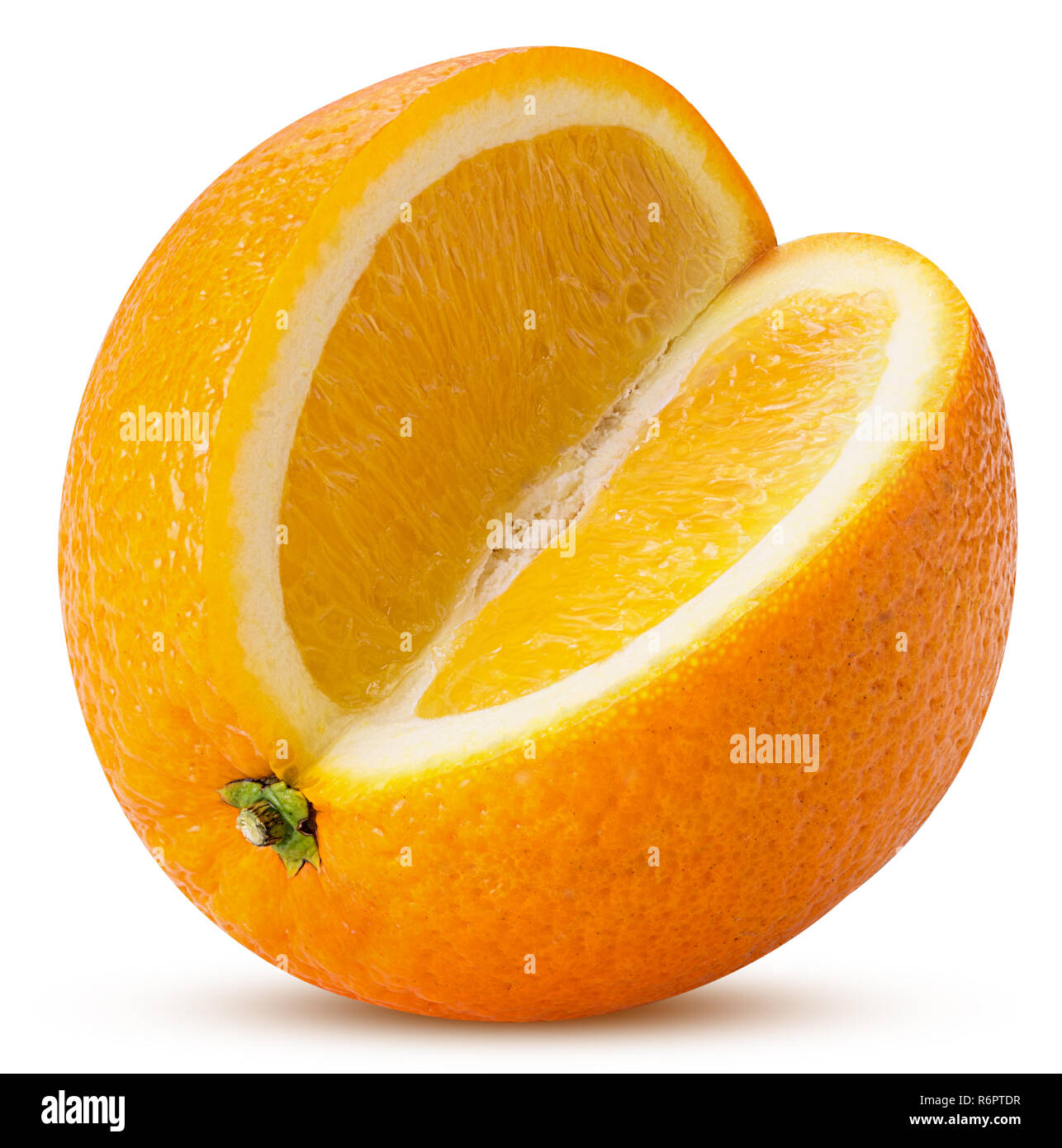 Quarters of orange Cut Out Stock Images & Pictures Alamy