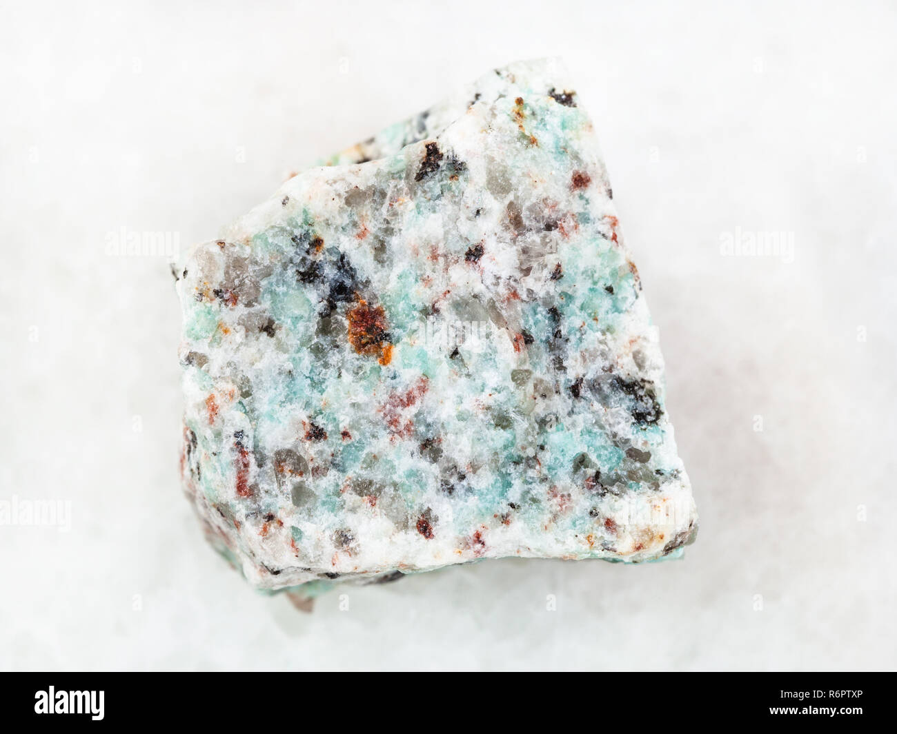 Raw Amazonite Granite Stone On White Stock Photo Alamy Raw Amazonite Granite Stone On White Stock Photo Alamy