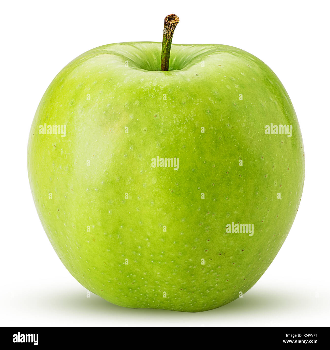 Green apple isolated on white background Clipping Path Stock Photo - Alamy